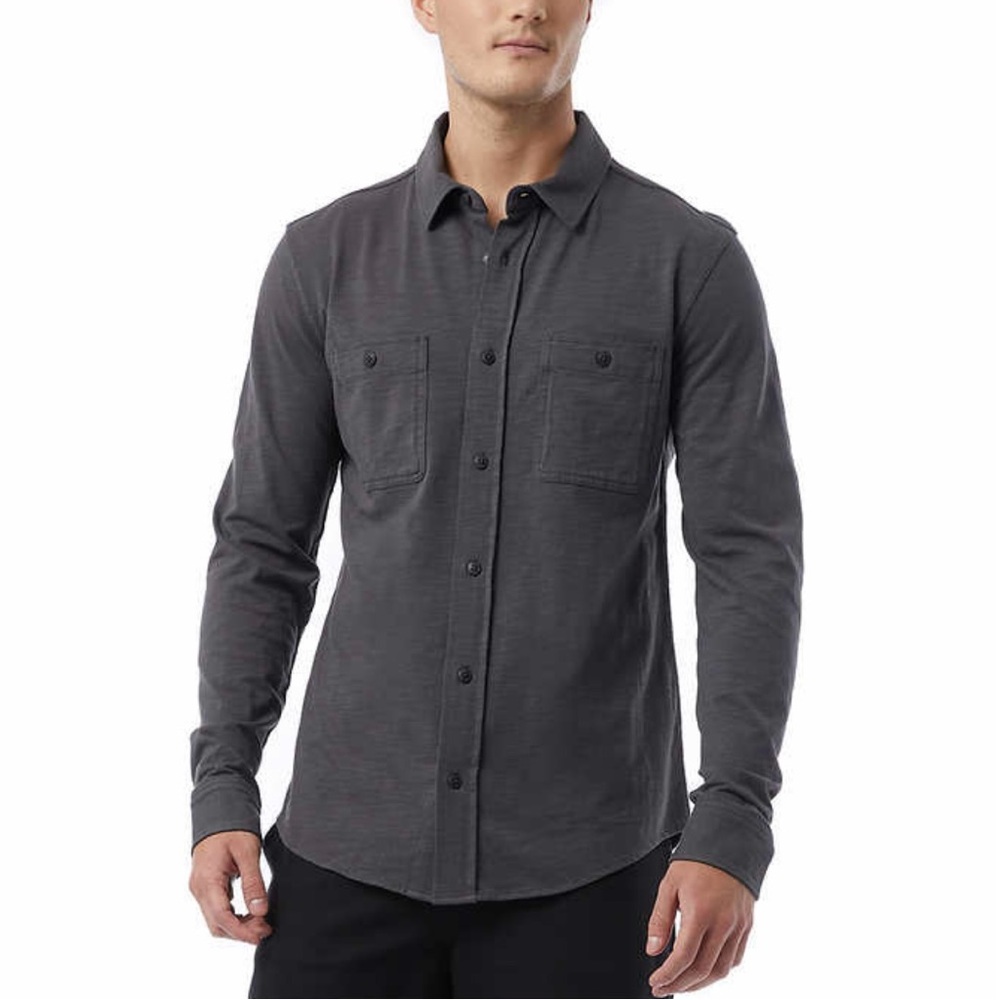 NWT 32 Degrees Cool Men's Long Sleeve Button Down Shirt, XXL
